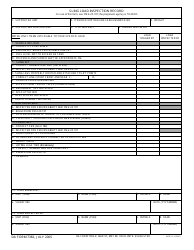 Document preview: DA Form 7382 Sling Load Inspection Record