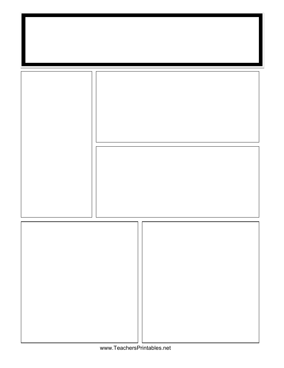 Blank Newsletter Template, Page 1