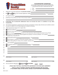 Minnesota Counteroffer Addendum Form Transition Realty Download Minnesota Counteroffer Addendum Form Transition Realty Download