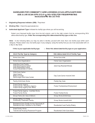 Form LIC9163 Request for Live Scan Service - Community Care Licensing - California, Page 2