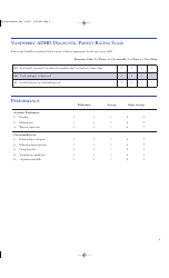 Adhd Diagnostic Parent Rating Scale Form - Vanderbilt, Page 3