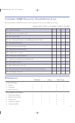 Adhd Diagnostic Parent Rating Scale Form - Vanderbilt, Page 5