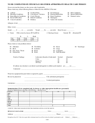 Student Medical Report Form - Twelve Points, Page 2