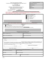 Document preview: Form M-8 Renewal Application to Operate a Bulk Tank Unit / Milk Plant - New Jersey
