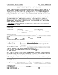 &quot;Campership Assistance Application Form - Boy Scouts of America&quot; - Mecklenburg County, North Carolina