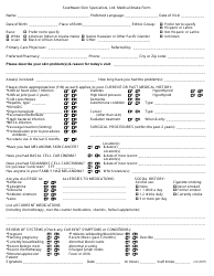 Document preview: Medical Intake Form - Southwest Skin Specialists