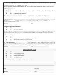 Form DS-20 Request for Residential High Occupancy Permit - City of San Diego, California, Page 2