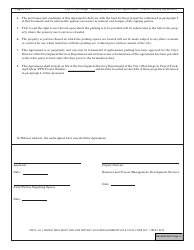 Form DS-267 Shared Parking Agreement - City of San Diego, California, Page 2