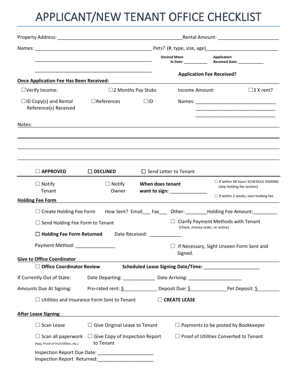 applicant-new-tenant-office-checklist-form-fill-out-sign-online-and