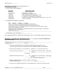 Floodplain Development Permit Application Form, Page 2