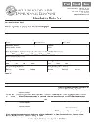 Document preview: Form 57.3 Driving Instructor Physical Form - Illinois