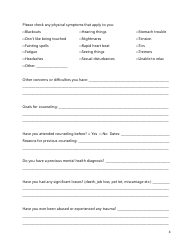 Adult Intake Form, Page 4