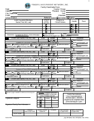 Document preview: Family Data Intake Form - Finger Lakes Parent Network, Inc