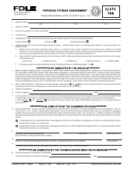 Form CJSTC75B &quot;Physical Fitness Assessment&quot; - Florida