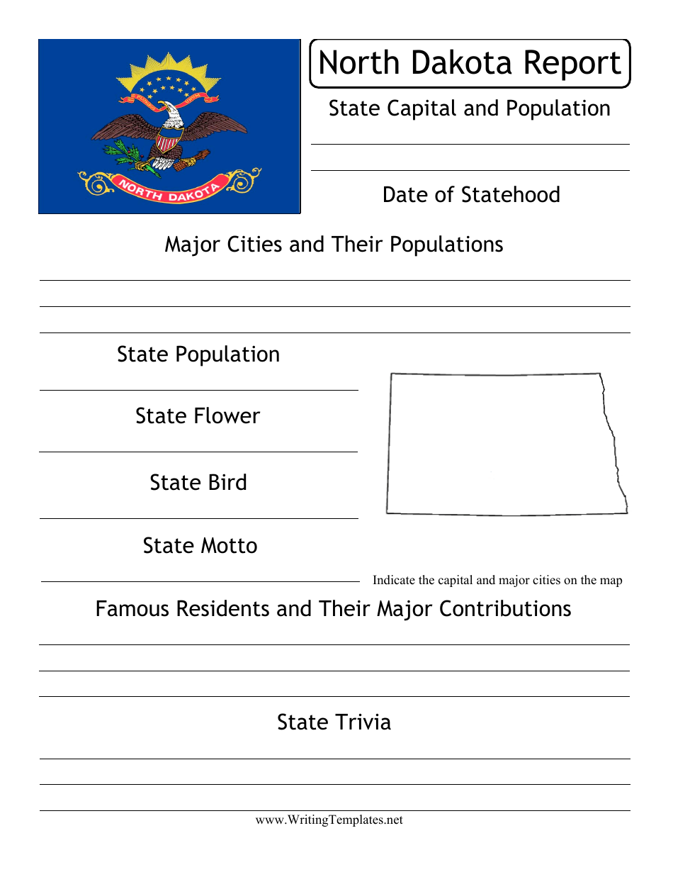 State Research Report Template - North Dakota, Page 1