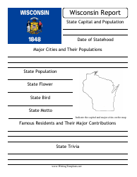 &quot;State Research Report Template&quot; - Wisconsin