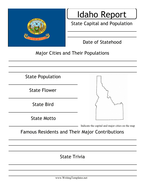 State Research Report Template - Idaho Download Pdf