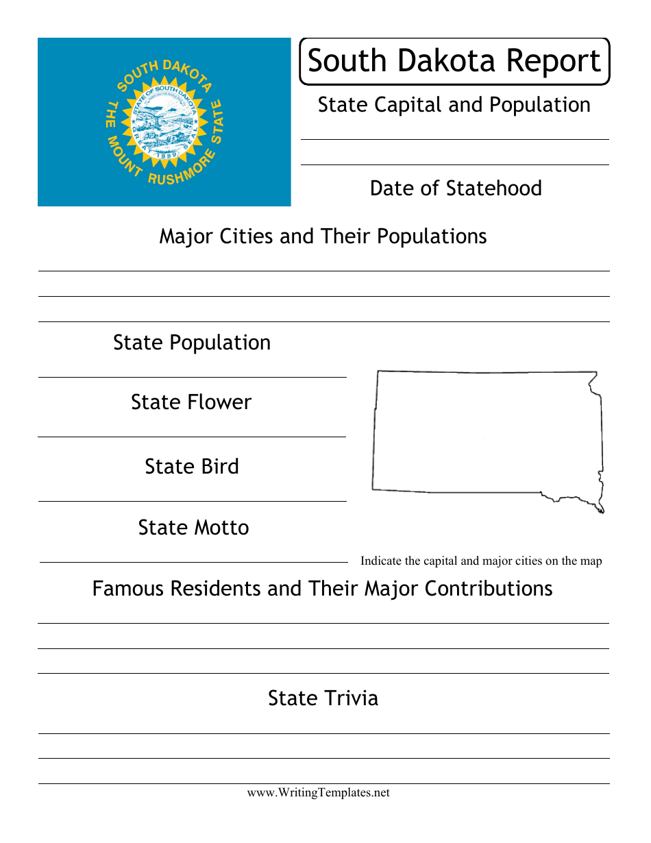 State Research Report Template - South Dakota, Page 1