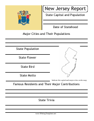 &quot;State Research Report Template&quot; - New Jersey