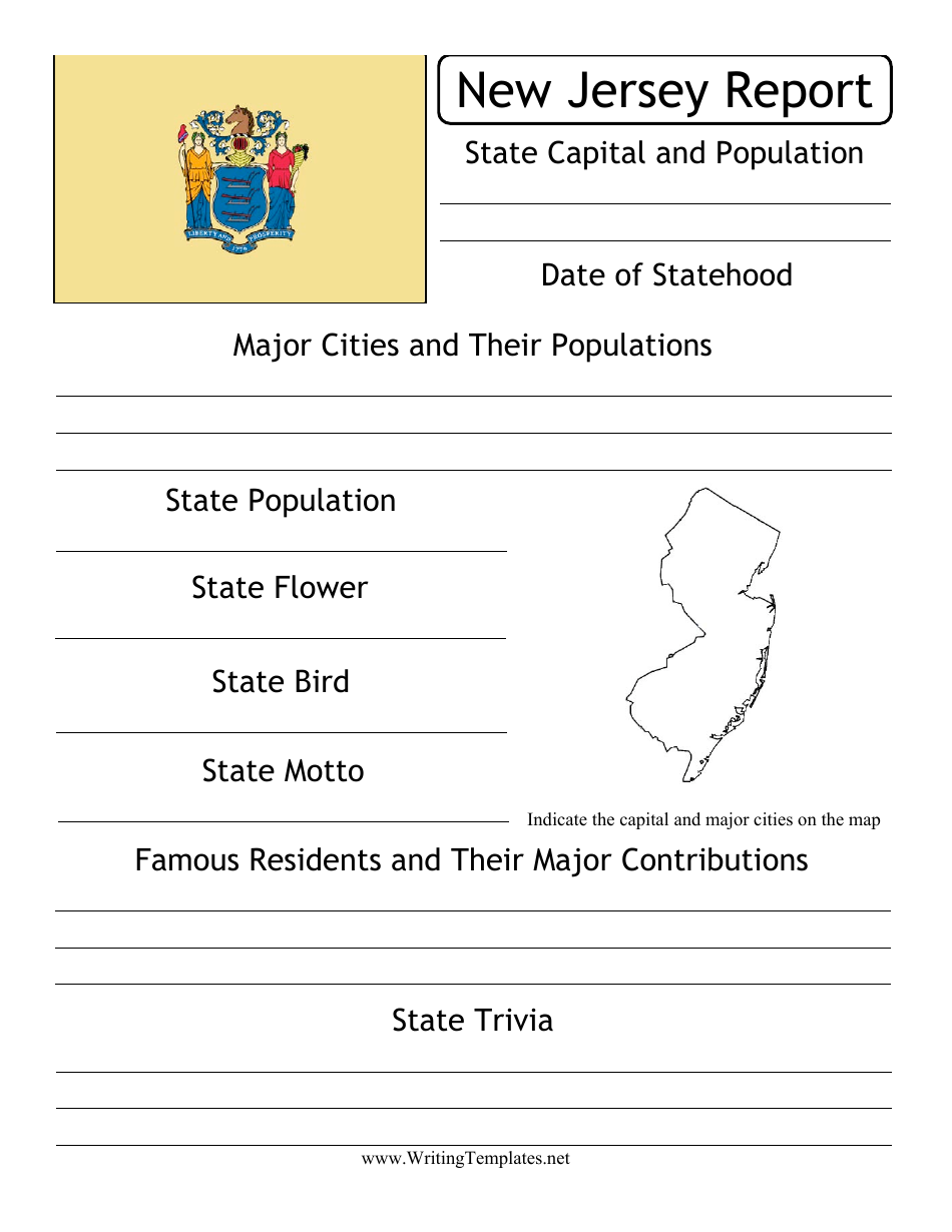 State Research Report Template - New Jersey, Page 1