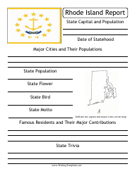 &quot;State Research Report Template&quot; - Rhode Island