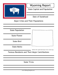 Document preview: State Research Report Template - Wyoming