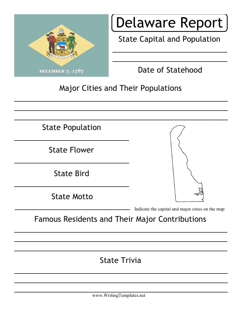 State Research Report Template - Delaware