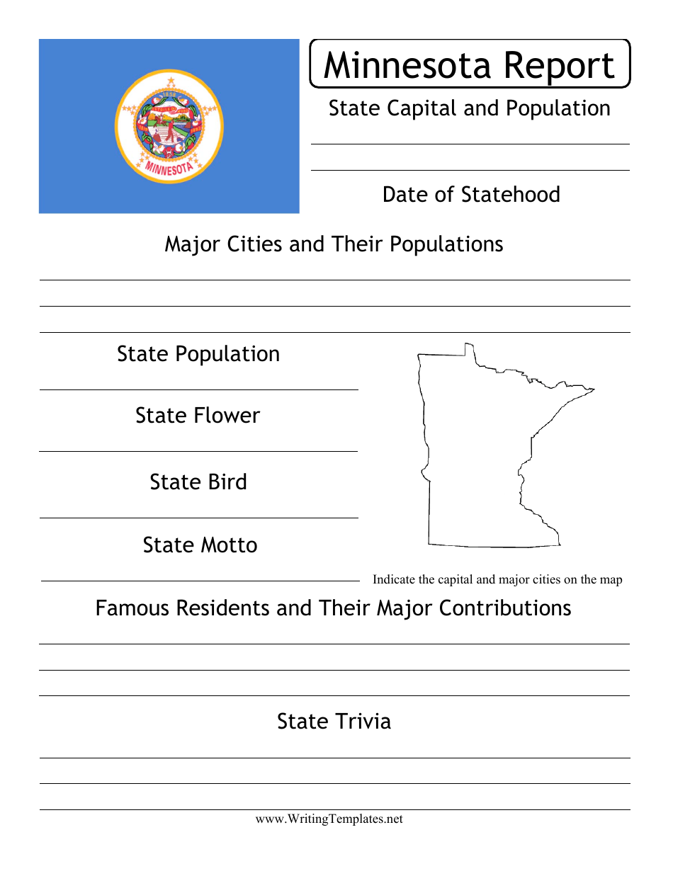 State Research Report Template - Minnesota, Page 1