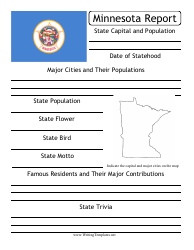 Document preview: State Research Report Template - Minnesota