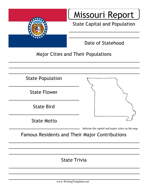 State Research Report Template - Missouri Download Pdf
