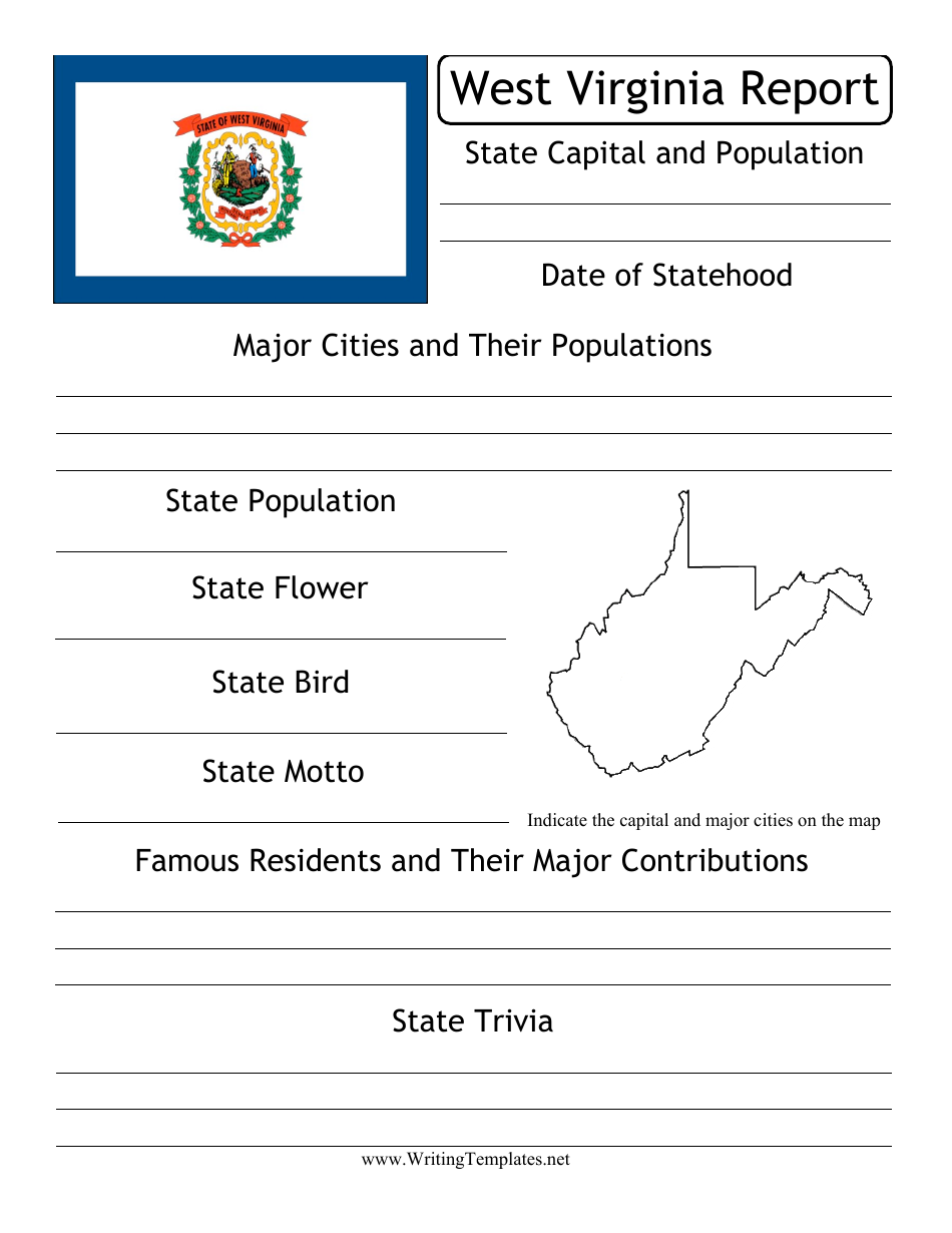 West Virginia State Research Report Template Download Printable Throughout State Report Template