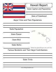 Document preview: State Research Report Template - Hawaii
