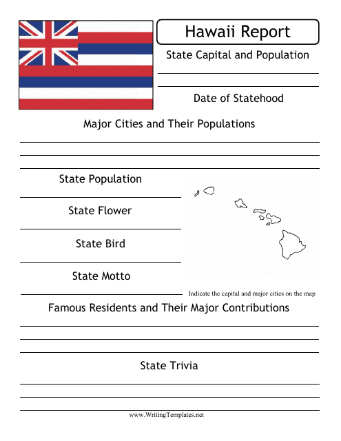 State Research Report Template - Hawaii Download Pdf