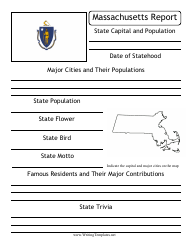&quot;State Research Report Template&quot; - Massachusetts