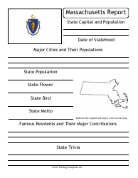 Document preview: State Research Report Template - Massachusetts