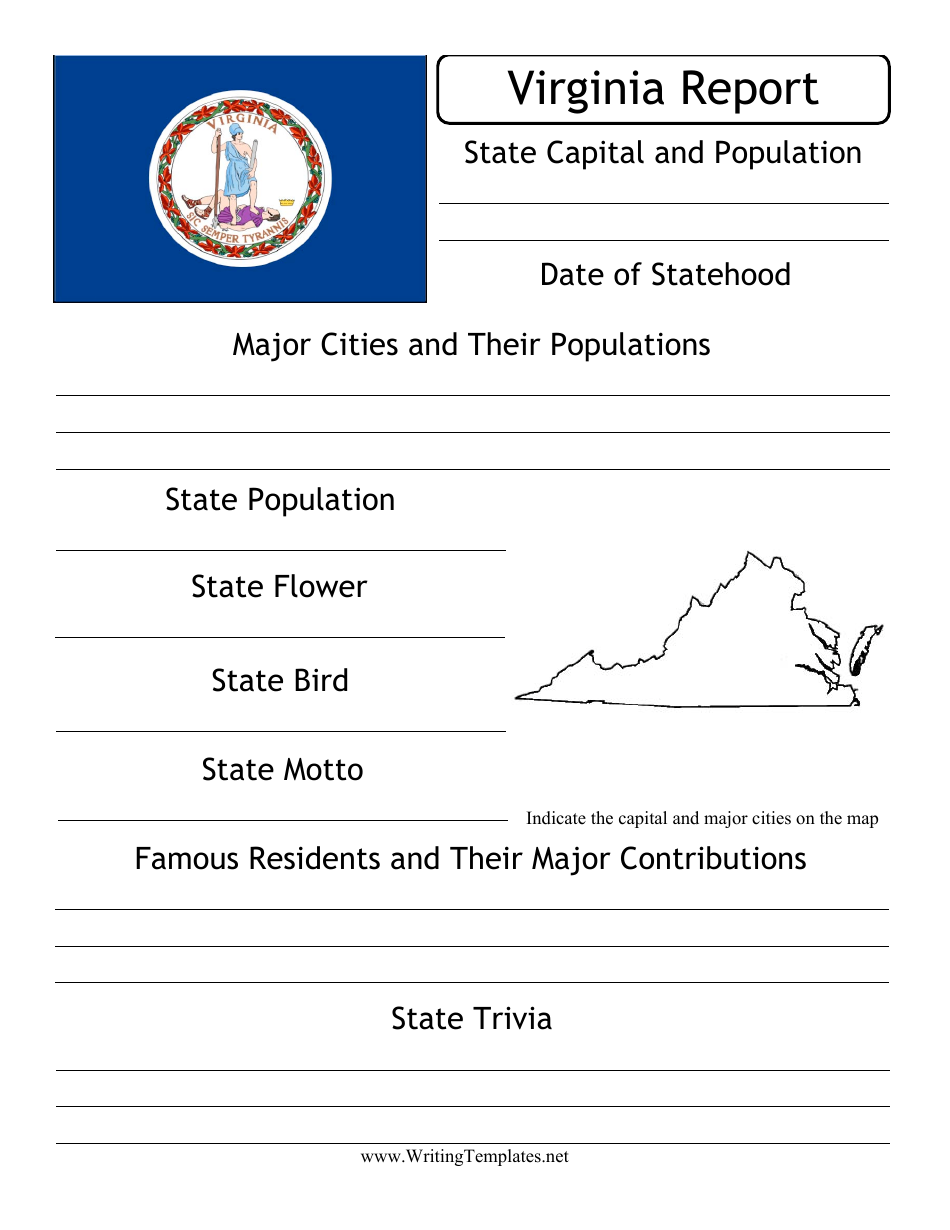 State Research Report Template - Virginia, Page 1