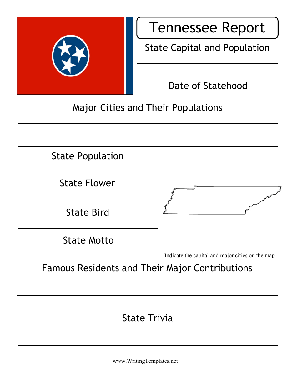State Research Report Template - Tennessee, Page 1