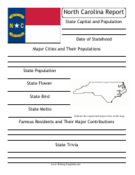 &quot;State Research Report Template&quot; - North Carolina