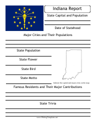 Document preview: State Research Report Template - Indiana
