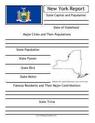 Document preview: State Research Report Template - New York