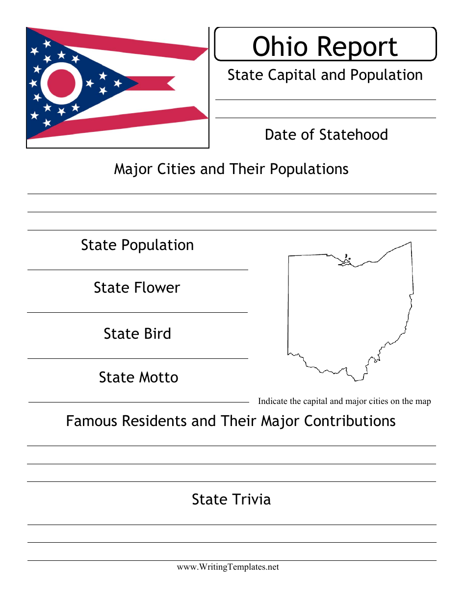 State Research Report Template - Ohio, Page 1