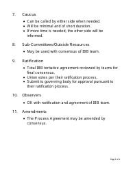 Interest-Based Bargaining (Ibb) Process Agreement Template, Page 3