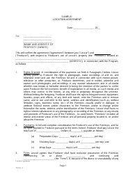 Location Agreement Template