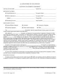 FWS Form DI-1881 Quarters Assignment Agreement