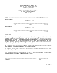Volunteer License Application Form - Oregon, Page 3