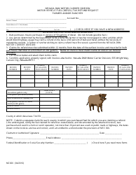 Document preview: Form MC060 Motor Vehicle Fuel (Diesel) Tax Refund Request - Farmer and/or Rancher - Nevada