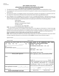WVSP Form 44A Application for Concealed Pistol/Revolver License - West Virginia, Page 2
