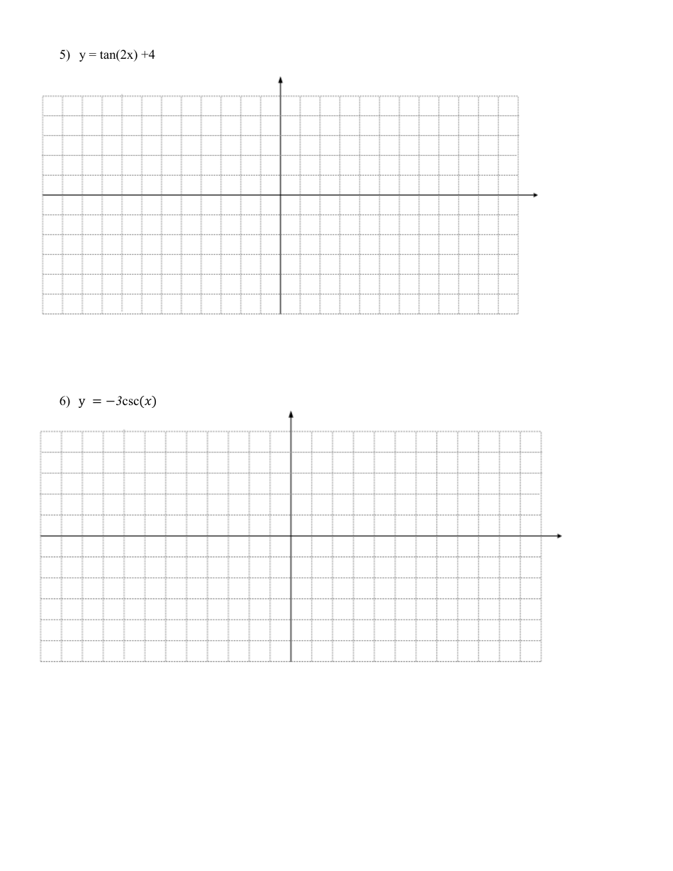 Math IV Assessment Worksheet, Page 3