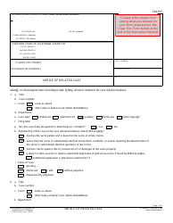 Document preview: Form CM-015 Notice of Related Case - California