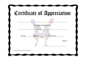 Document preview: Certificate of Appreciation Template